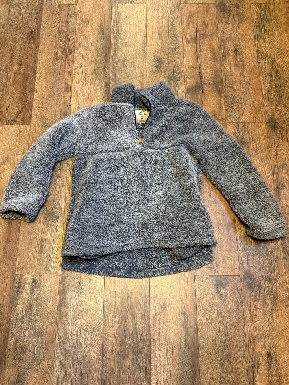 Jackson Hole Cozy Gray Sherpa Pullover